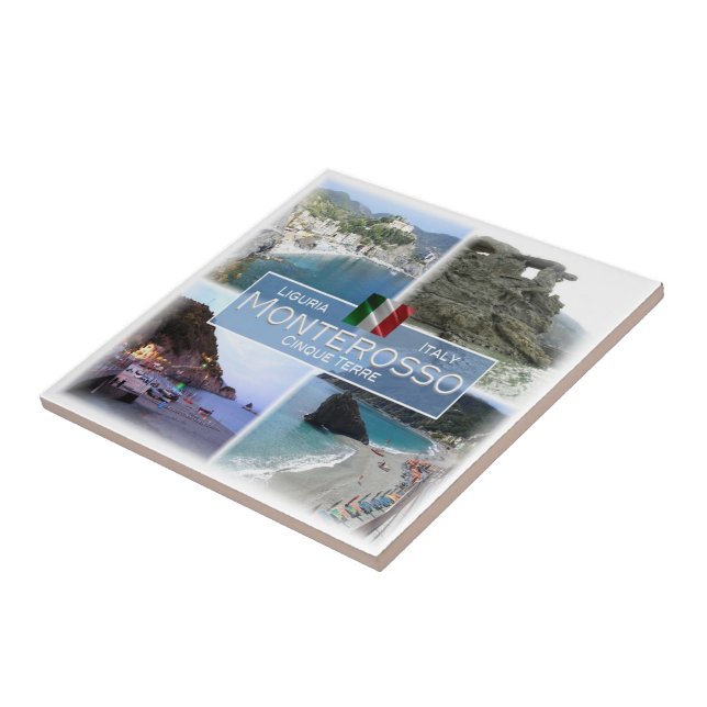 LGR059 MONTEROSSO, Mosaic, Italien Kakelplatta (Sidan)