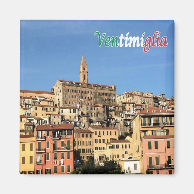 LGR073 VENTIMIGLIA - Ligurien - Italien - Fridge Magnet (Framsidan)
