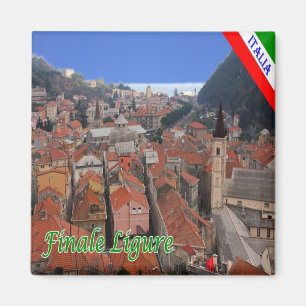 LGR089 FINALE LIGURE, Liguria, Italien, Fridge Magnet