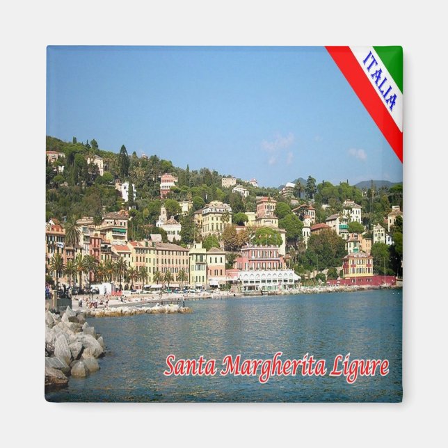 LGR110 SANTA MARGHERITA LIGURE, Fridge Magnet (Framsidan)