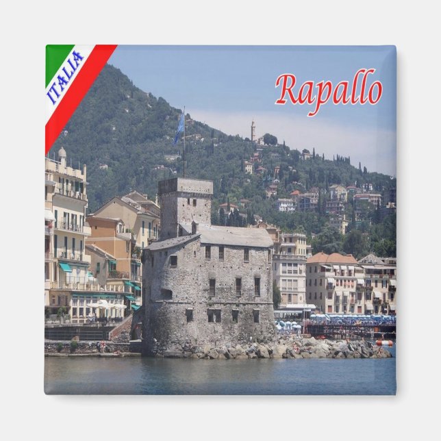 LGR114 RAPALLO, Catle, Liguria Italien, Fridge Magnet (Framsidan)