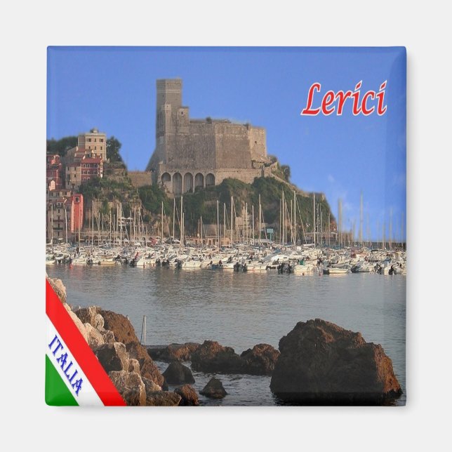 LGR126 LERICI, Liguria, Italien, Fridge Magnet (Framsidan)