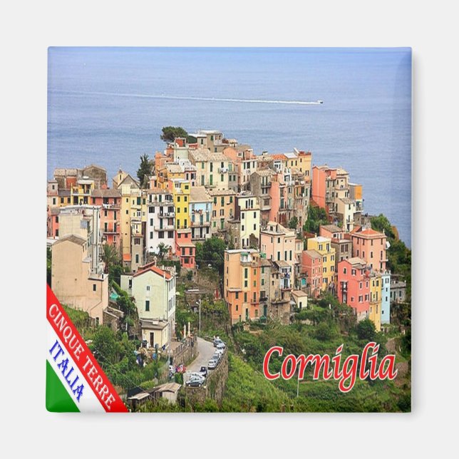 LGR136 CORNIGLIA Cinque Terre, Italien, Fridge Magnet (Framsidan)
