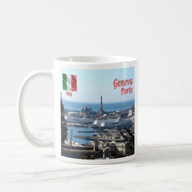 LGR150 GENOA PORT, Liguria, Italien Kaffemugg (Vänster)