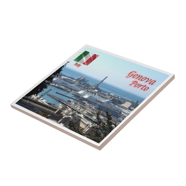 LGR150 GENOA PORT, Liguria, Italien Kakelplatta (Sidan)