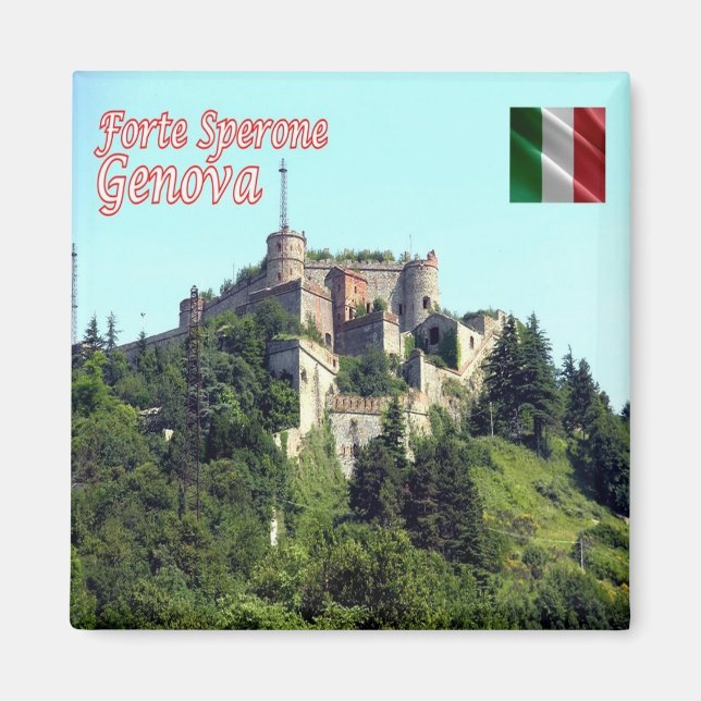 LGR154 GENOA, Fort Sperone, Italien, Fridge Magnet (Framsidan)