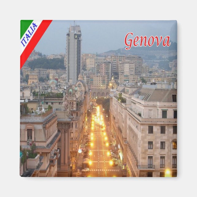 LGR161 GENOA, Brigata Liguria, Italien, Fridge Magnet (Framsidan)