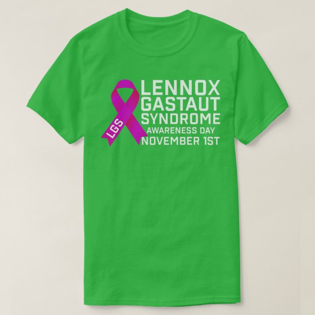 LGS Awarenes-dagen Lennox Gastaut Syndrome Awarene T Shirt (Design framsida)