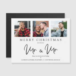 LGTB Gay Whimsical MR & MR Christmas Wedding Photo