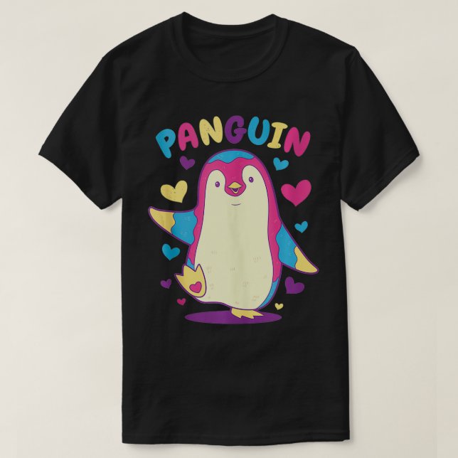 LGTB Panseual Penguin Funny Pun LGBTQ Gay Pride Mo T Shirt (Design framsida)