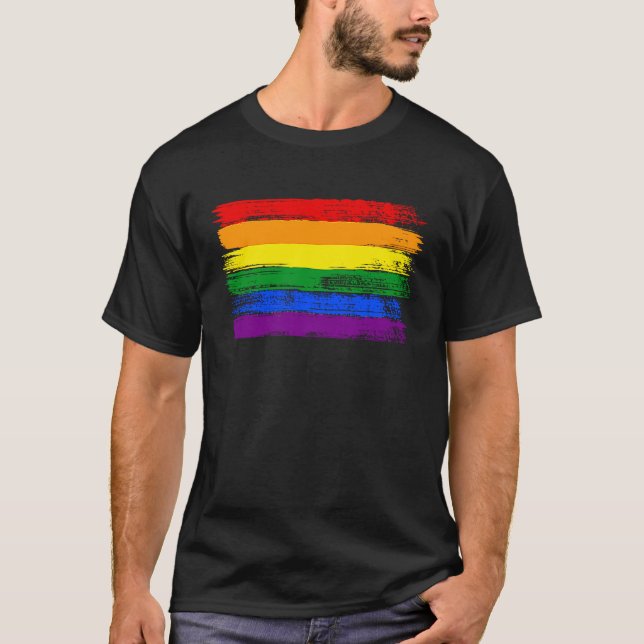 LGTB-Pride Flagga 15 T Shirt (Framsida)