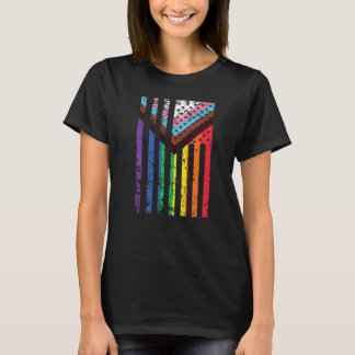 Lgtbiaq+ Pride USA flagga Pride Månad T Shirt