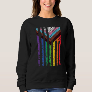 Lgtbiaq+ Pride USA flagga Pride Månad T Shirt