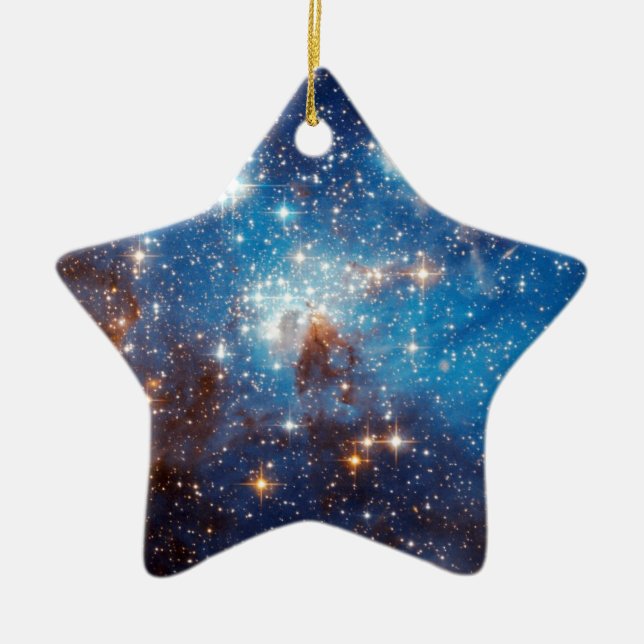 LH 95 Star Forming Region - Hubble Space Photo Julgransprydnad Keramik (Framsidan)