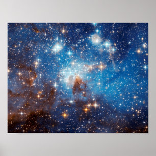 LH 95 Star Forming Region - Hubble Space Photo Poster