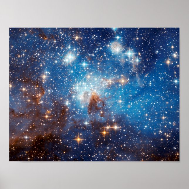 LH 95 Star Forming Region - Hubble Space Photo Poster (Framsidan)