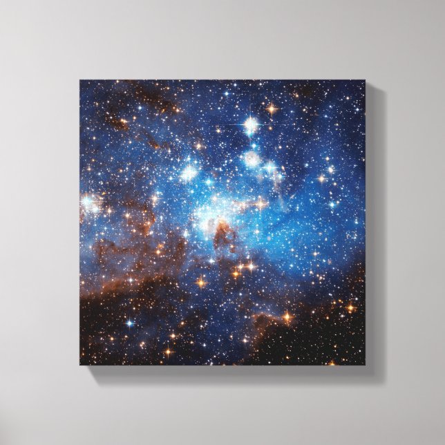 LH 95 Stjärnbildande region - Hubble-rymdbild Canvastryck (Framsida)