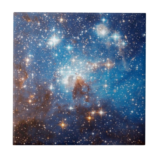 LH 95 Stjärnbildande region - Hubble-rymdbild Kakelplatta (Framsidan)