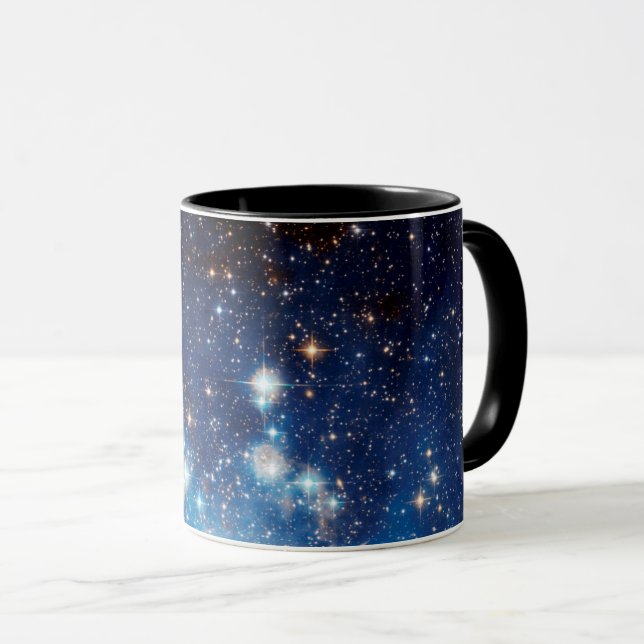 LH 95 Stjärnbildande region - Hubble-rymdbild Mugg (Framsida höger)