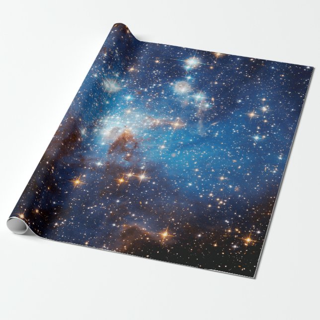 LH 95 Stjärnbildande region - Hubble-rymdbild Presentpapper (Utrullad)