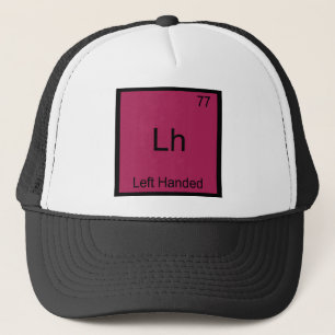 Lh - Vänsterhänt Roligt Element Kemi Symbol T Keps