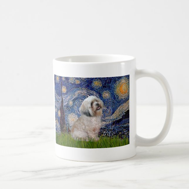 Lhasa Apso 10 - Starry Natt Kaffemugg (Höger)