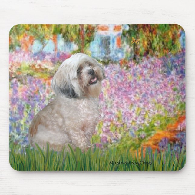 Lhasa Apso 20 - Trädgård Musmatta (Framsidan)
