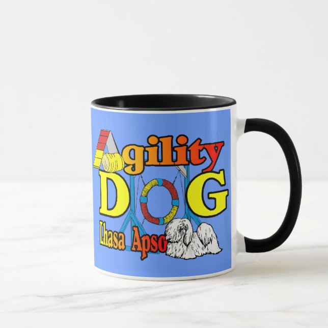 Lhasa Apso Agilitygåvor Mugg (Höger)
