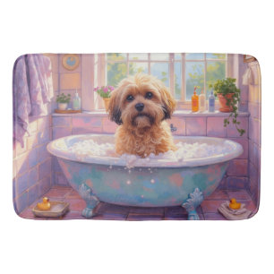 Lhasa Apso badtid Elegant badrumsinredning Badrumsmatta