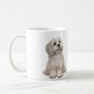 Lhasa Apso (C) - Light guld Kaffemugg