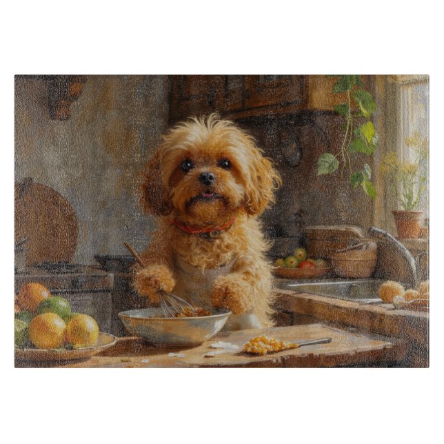 Lhasa Apso Cooking in Kitchen (Framsidan)