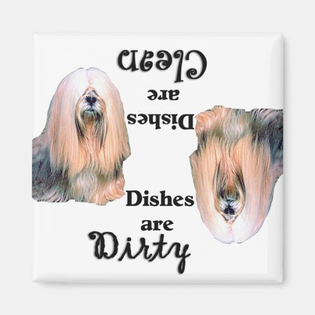 Lhasa Apso Dishwasher Magnet (Framsidan)