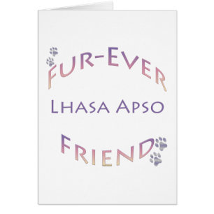 Lhasa Apso Furever Hälsningskort