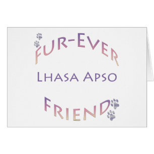Lhasa Apso Furever Hälsningskort
