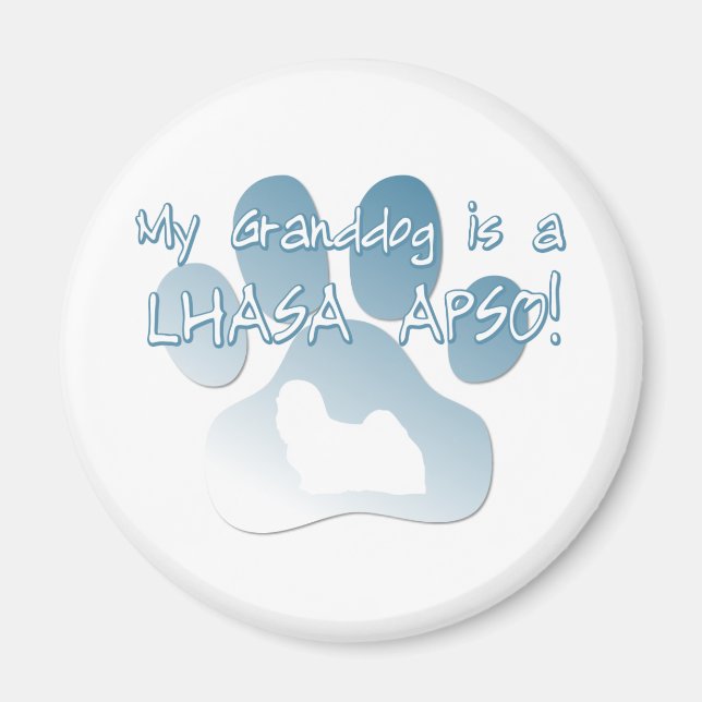 Lhasa Apso Granddog Magnet (Framsidan)