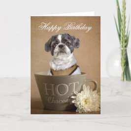 Lhasa apso hälsning-kort kort