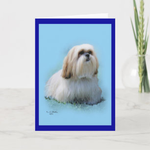 Lhasa Apso hälsningkort Kort