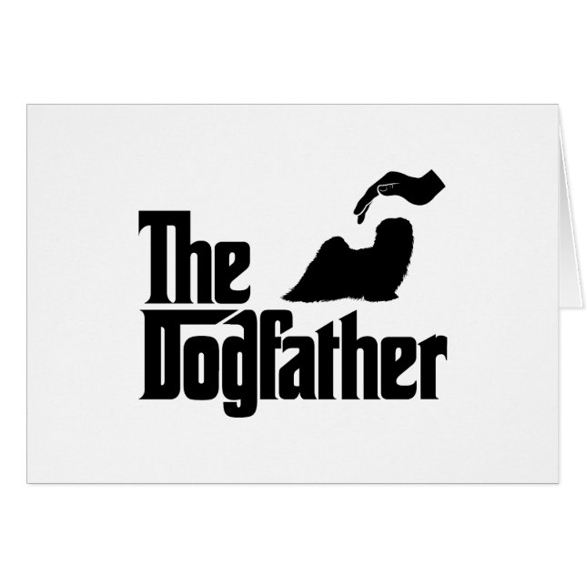 Lhasa Apso Hälsningskort (Framsidan Horizontal)