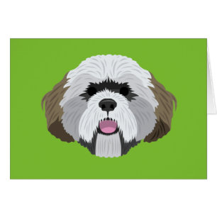 Lhasa Apso Hälsningskort