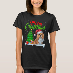 Lhasa Apso Hund Ljus Funny Julafton Do T Shirt
