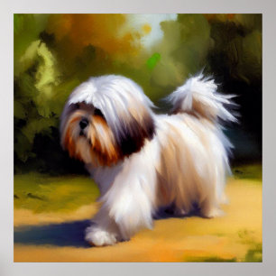 Lhasa Apso Hund Poster