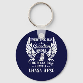 Lhasa Apso-hund (väktare) Nyckelring