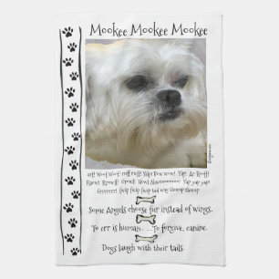 Lhasa Apso hundcitationstecken Kökshandduk