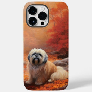 Lhasa Apso i Höst löv Fall Inspire