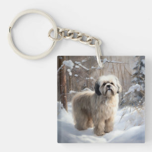 Lhasa Apso Låt det snöa jul