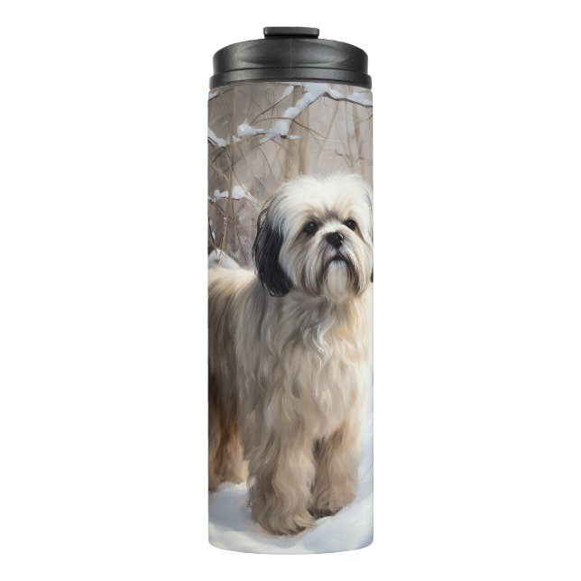 Lhasa Apso Låt det snöa jul (Framsida)
