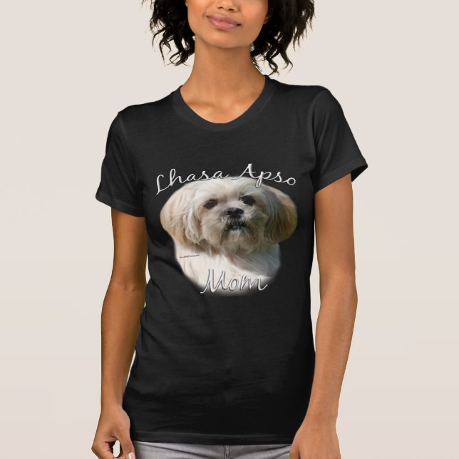 Lhasa Apso Mamma 2 Tee Shirt (Framsida)