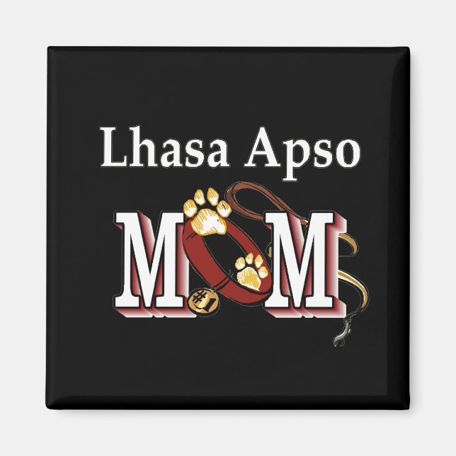 Lhasa apso mamma Magnet (Framsidan)