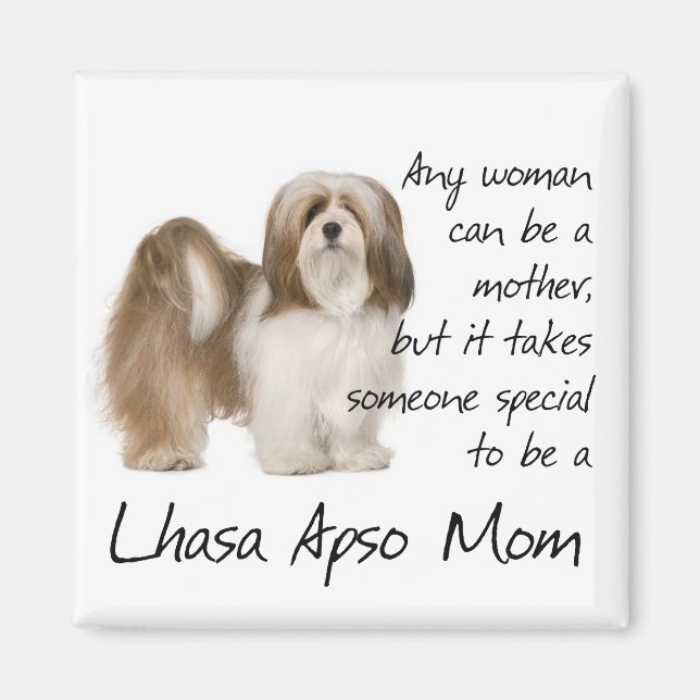 Lhasa Apso Mamma Magnet (Framsidan)