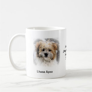 Lhasa Apso mugg - med två bilder och ett motiv